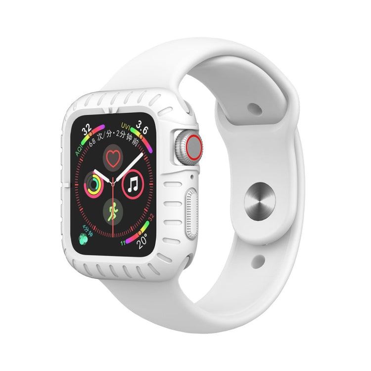 Beskyttende Apple Watch Series 5 44mm / Apple Watch 44mm Silikone Cover - Hvid#serie_2