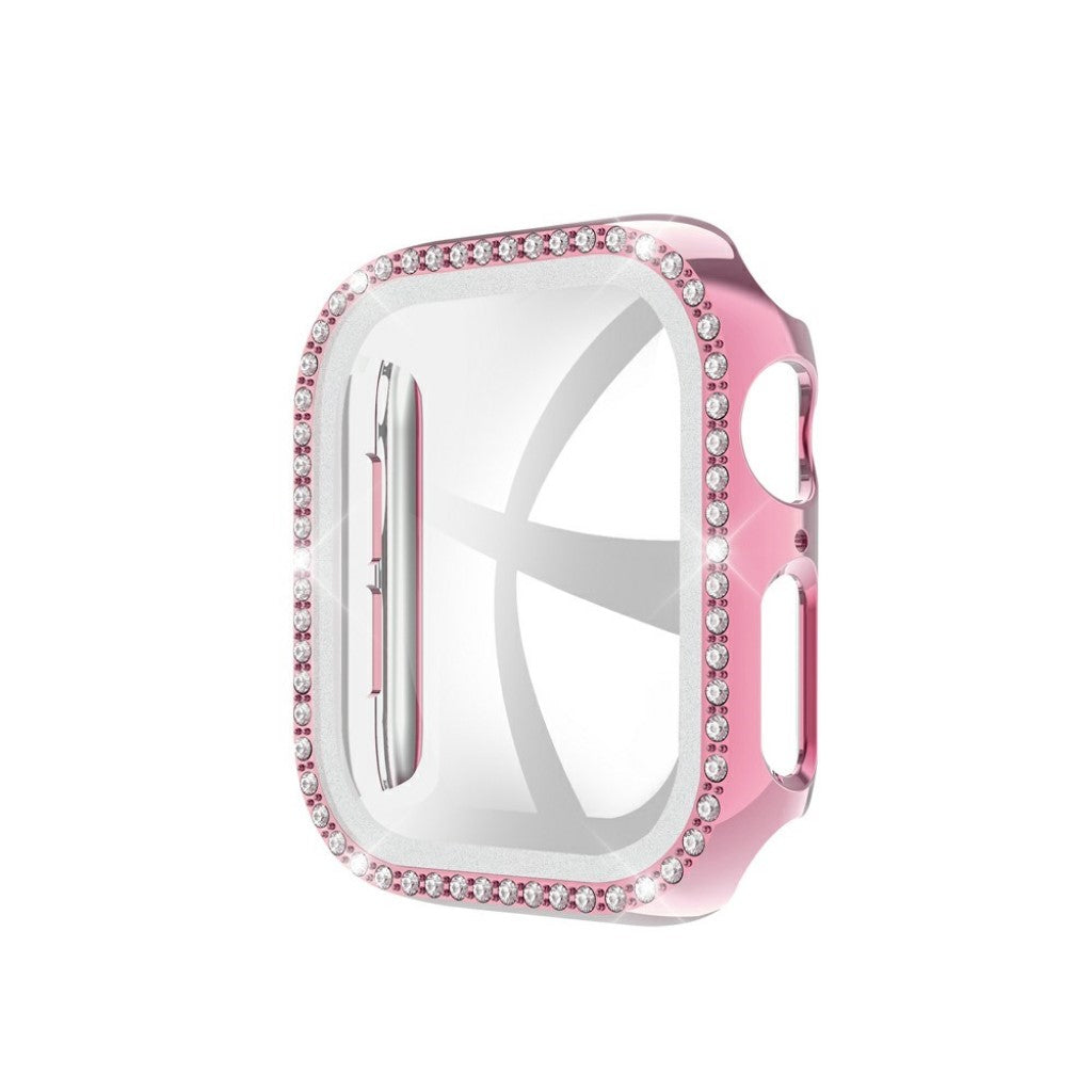 Fint Universal Apple Rhinsten og Silikone Cover - Pink#serie_2