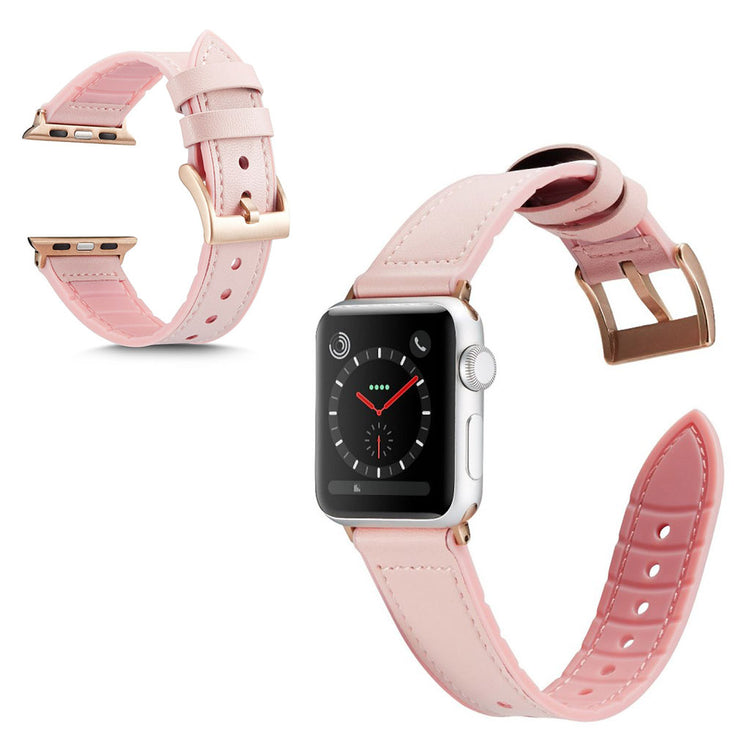 Fortrinligt Universal Apple Kunstlæder og Silikone Rem - Pink#serie_4