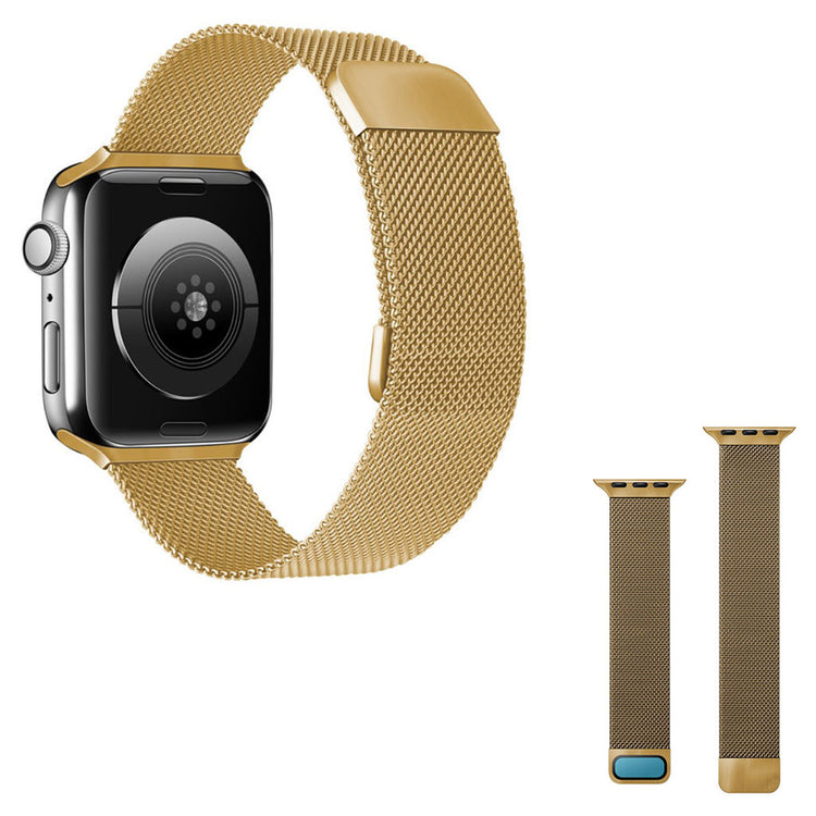 Meget kønt Universal Apple Metal Rem - Guld#serie_7