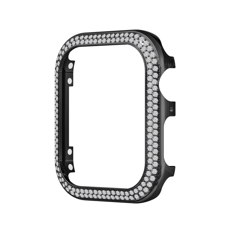 Universal Apple  Metal og Rhinsten Bumper  - Sort#serie_1