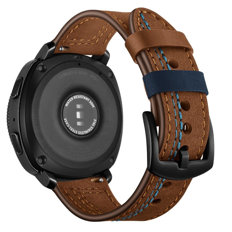 Supercool Samsung Gear Sport Ægte læder Rem - Brun#serie_3