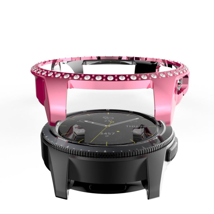 Samsung Galaxy Watch (42mm)  Rhinsten og Silikone Bumper  - Pink#serie_3