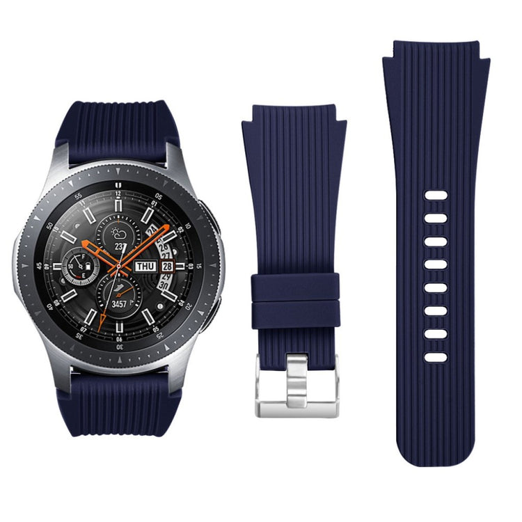 Helt vildt nydelig Samsung Galaxy Watch (46mm) Silikone Rem - Blå#serie_1