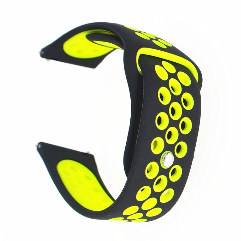 Super pænt Samsung Galaxy Watch Active Silikone Rem - Sort#serie_6