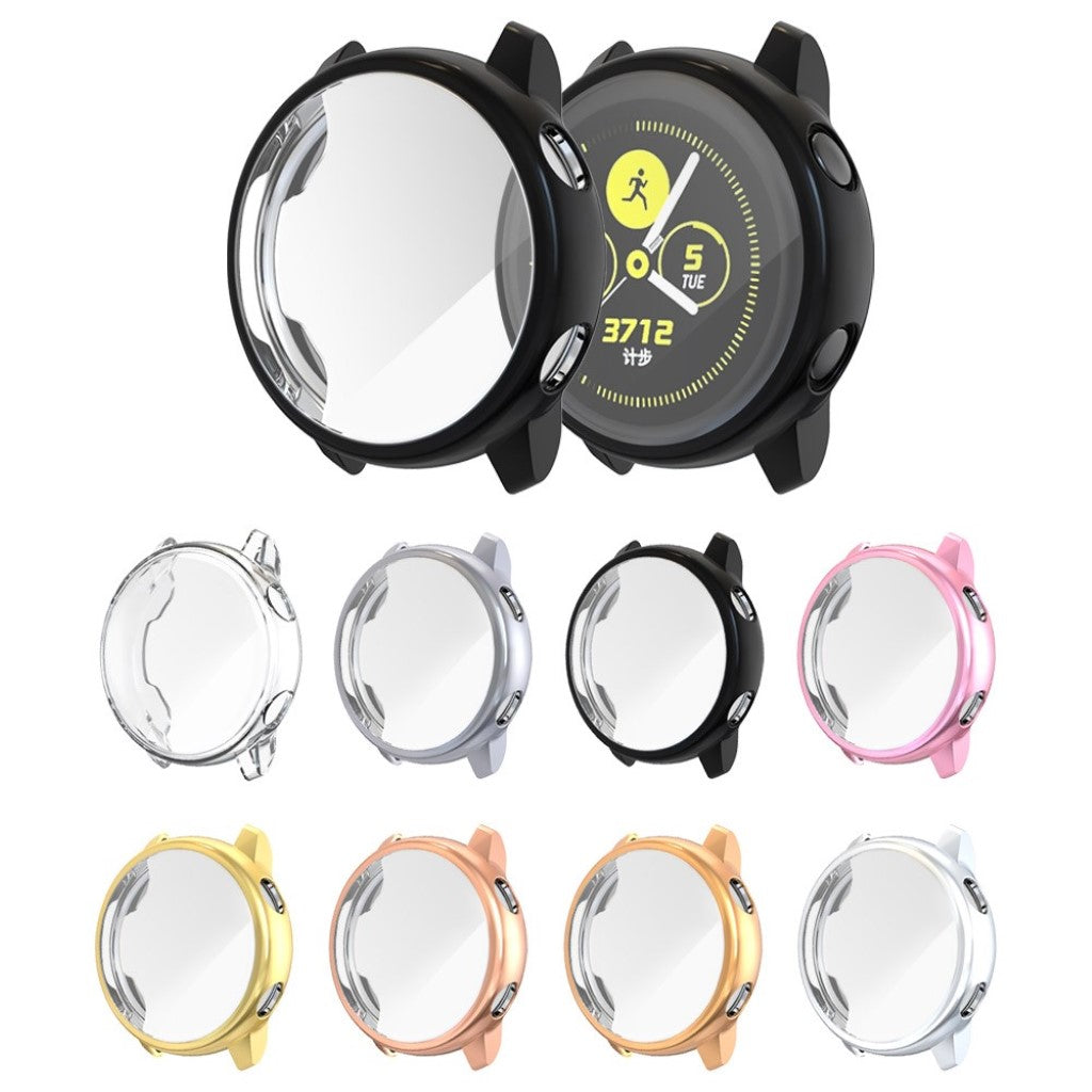 Beskyttende Samsung Galaxy Watch Active Silikone Cover - Sort#serie_1