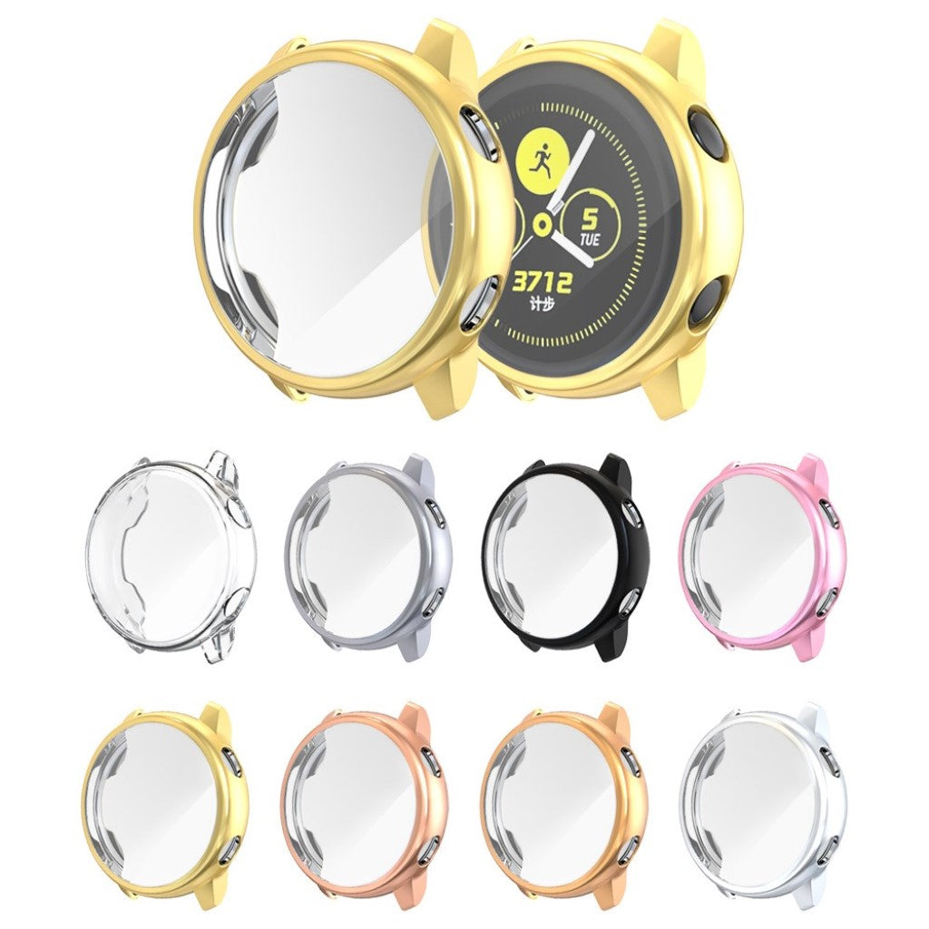 Beskyttende Samsung Galaxy Watch Active Silikone Cover - Guld#serie_6