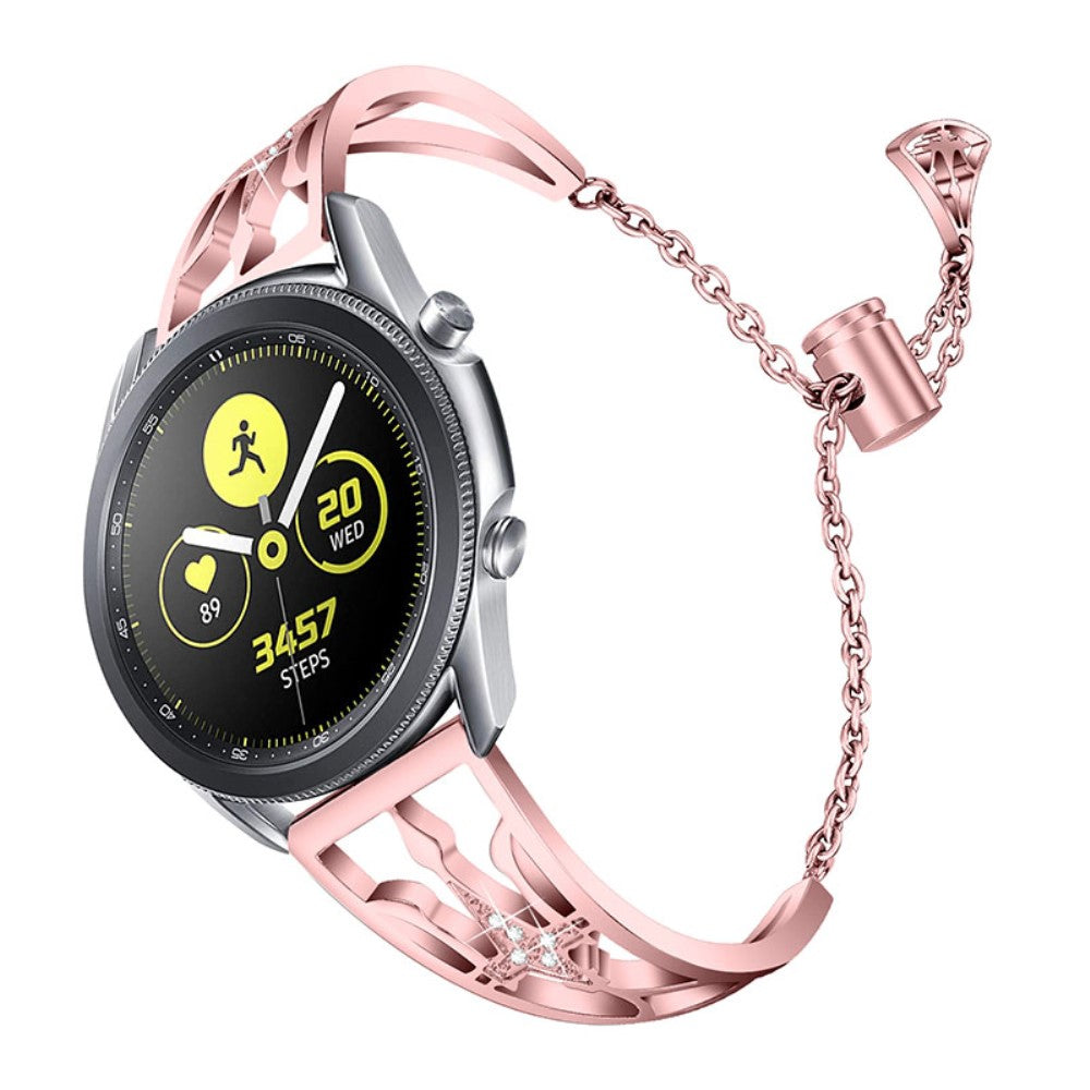  Samsung Gear S3 Frontier / Samsung Gear S3 Metal og Rhinsten Rem - Pink#serie_2