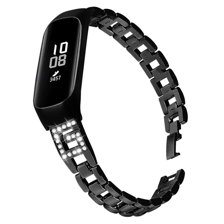 Meget sejt Samsung Galaxy Fit-e Metal og Rhinsten Rem - Sort#serie_1