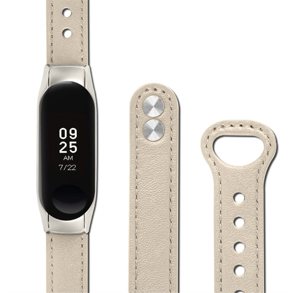 Yndigt Samsung Galaxy Fit-e Ægte læder Urrem - Hvid#serie_7