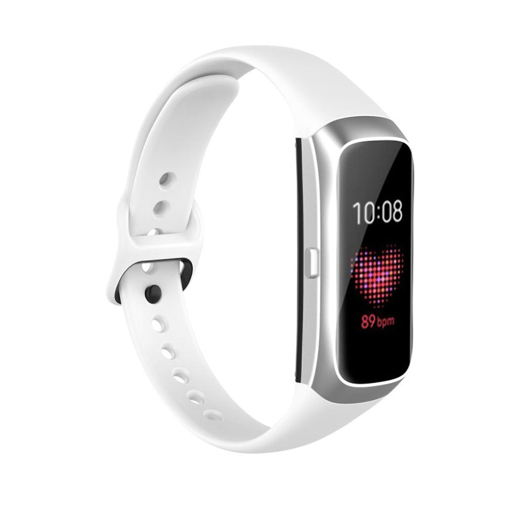 Vildt kønt Samsung Galaxy Fit Silikone Rem - Hvid#serie_2