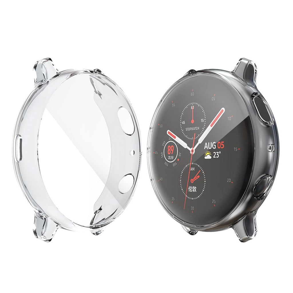 Super Pænt Samsung Galaxy Watch Active 2 - 40mm Silikone Cover - Gennemsigtig#serie_3