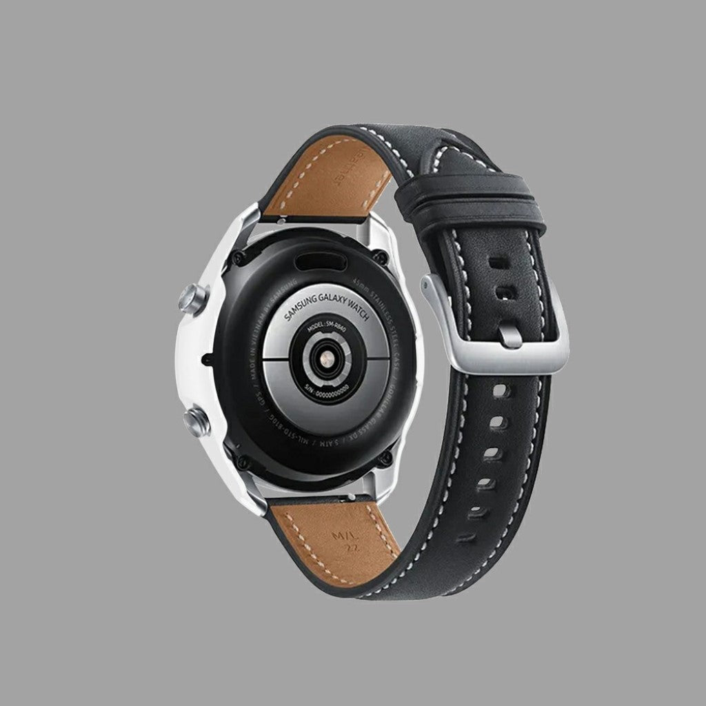 Samsung Galaxy Watch 3 (45mm) Holdbar Silikone Bumper  - Hvid#serie_2
