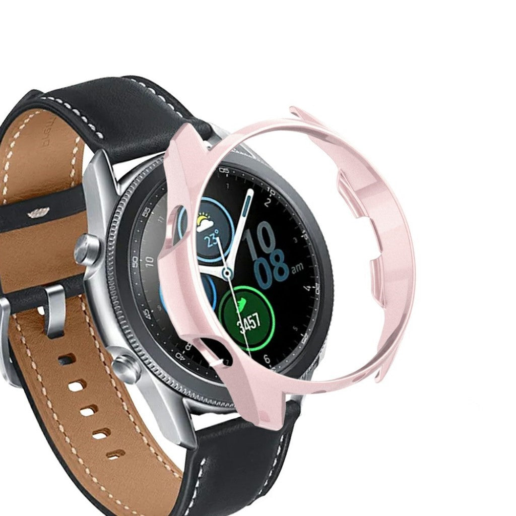 Samsung Galaxy Watch 3 (45mm) Holdbar Silikone Bumper  - Pink#serie_4