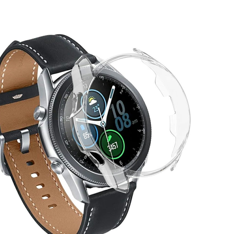 Samsung Galaxy Watch 3 (45mm) Holdbar Silikone Bumper  - Gennemsigtig#serie_6