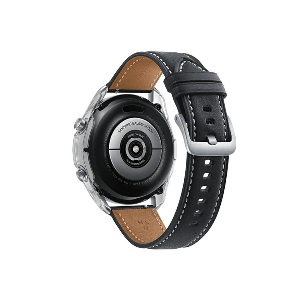 Samsung Galaxy Watch 3 (45mm) Holdbar Silikone Bumper  - Gennemsigtig#serie_6