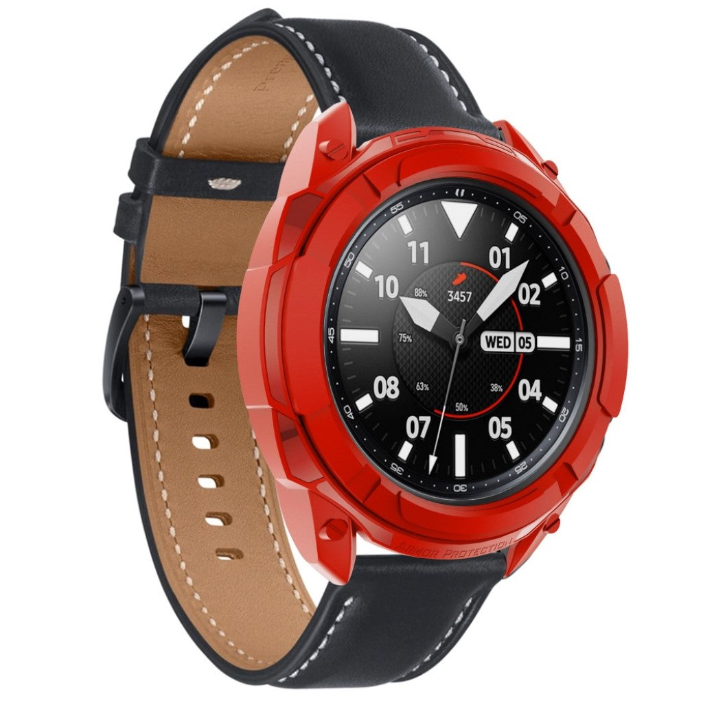 Samsung Galaxy Watch 3 (45mm)  Silikone Bumper  - Rød#serie_1