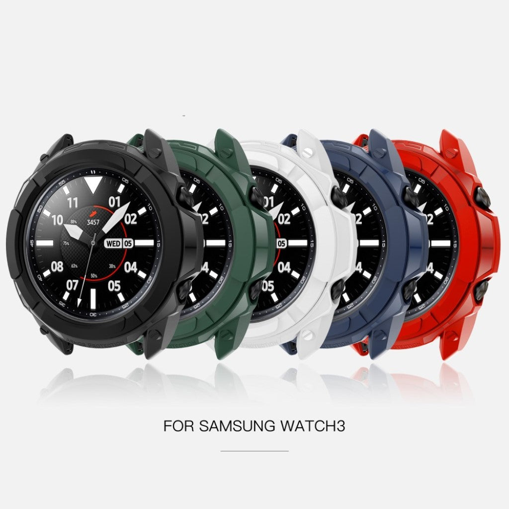 Samsung Galaxy Watch 3 (45mm)  Silikone Bumper  - Rød#serie_1