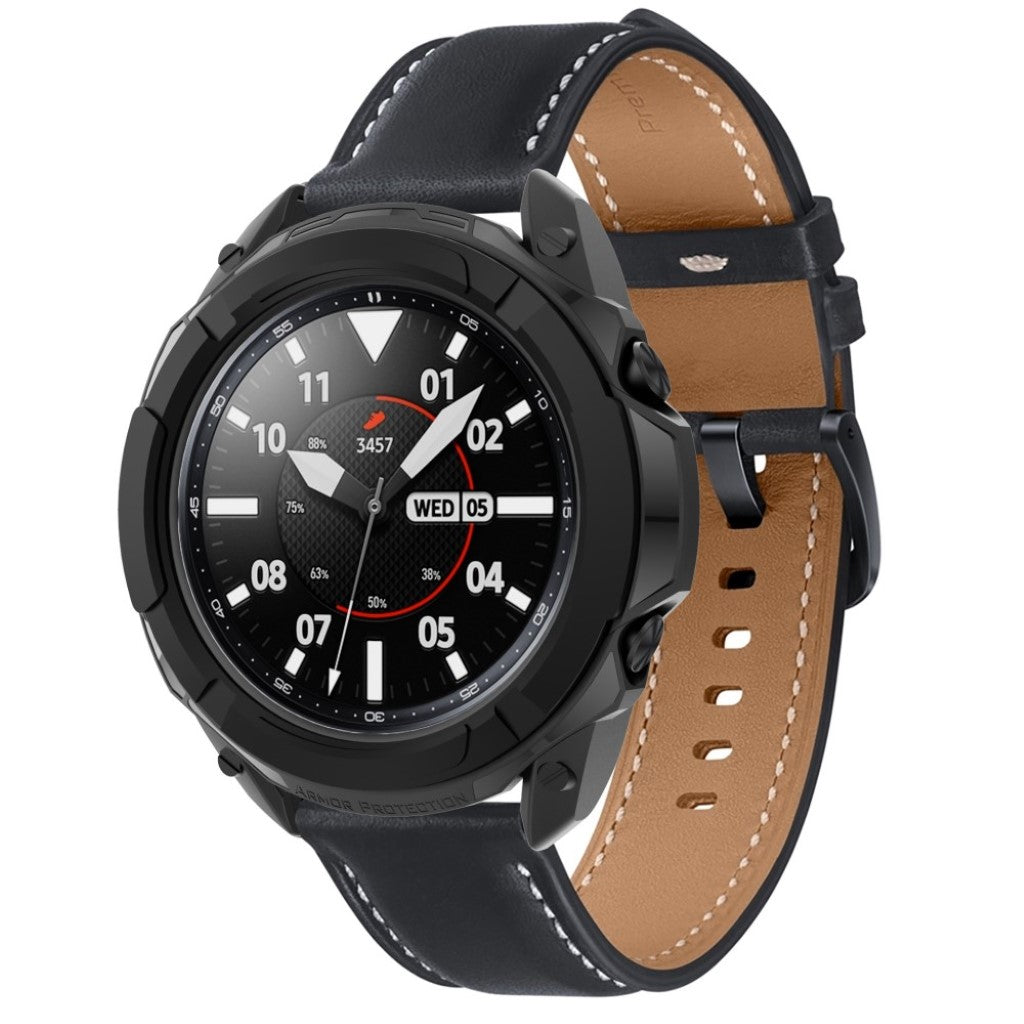 Samsung Galaxy Watch 3 (45mm)  Silikone Bumper  - Sort#serie_3