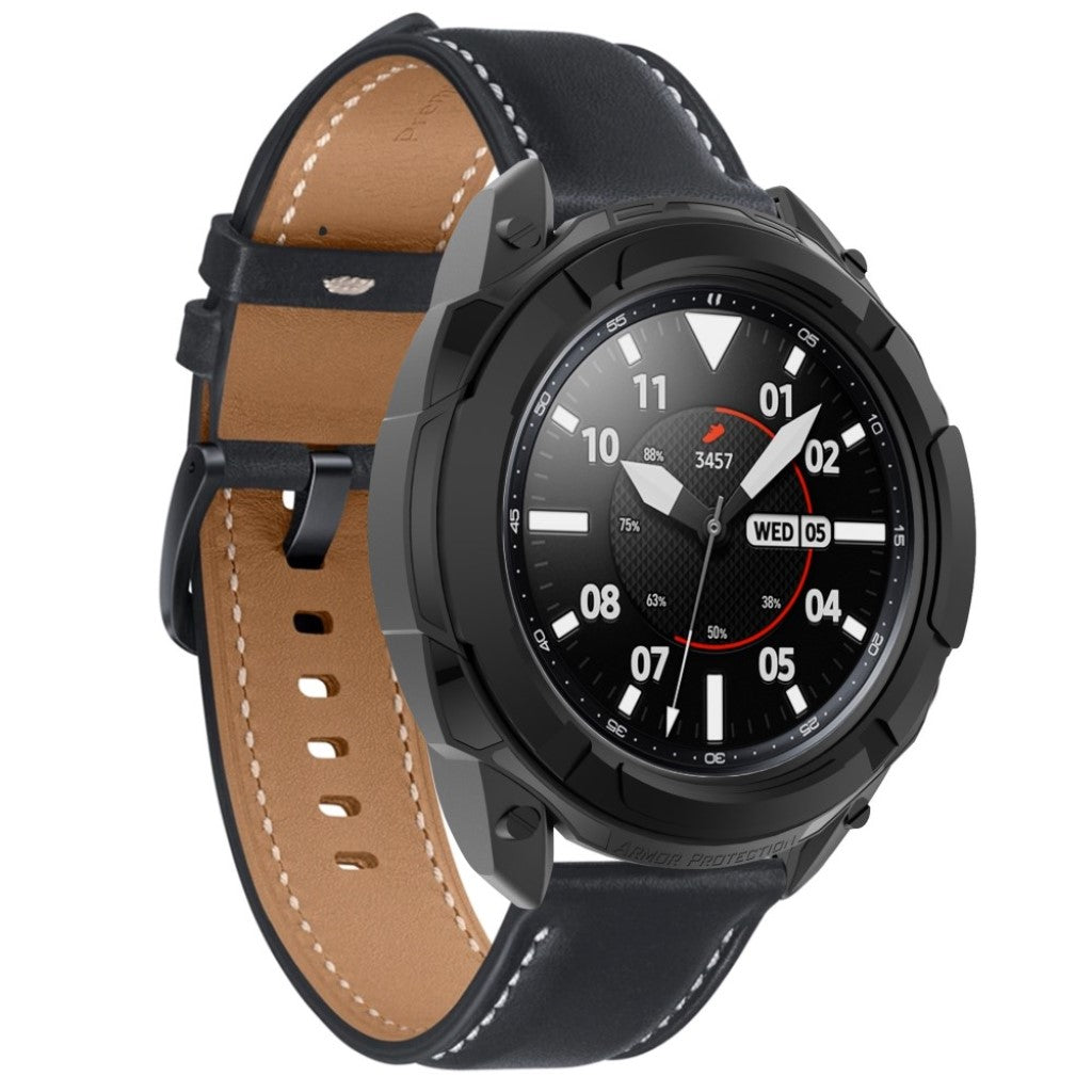 Samsung Galaxy Watch 3 (45mm)  Silikone Bumper  - Sort#serie_3
