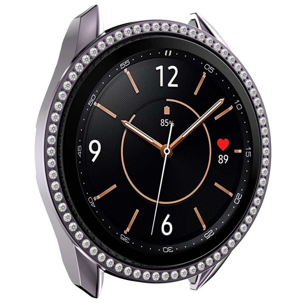 Samsung Galaxy Watch 3 (45mm)  Plastik og Rhinsten Bumper  - Sølv#serie_5