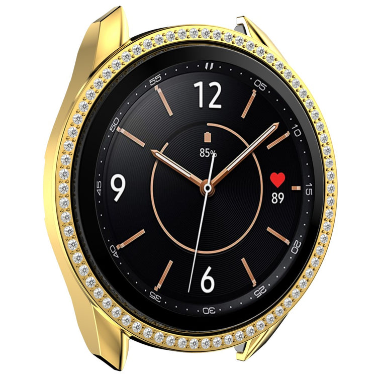 Samsung Galaxy Watch 3 (45mm)  Plastik og Rhinsten Bumper  - Guld#serie_6