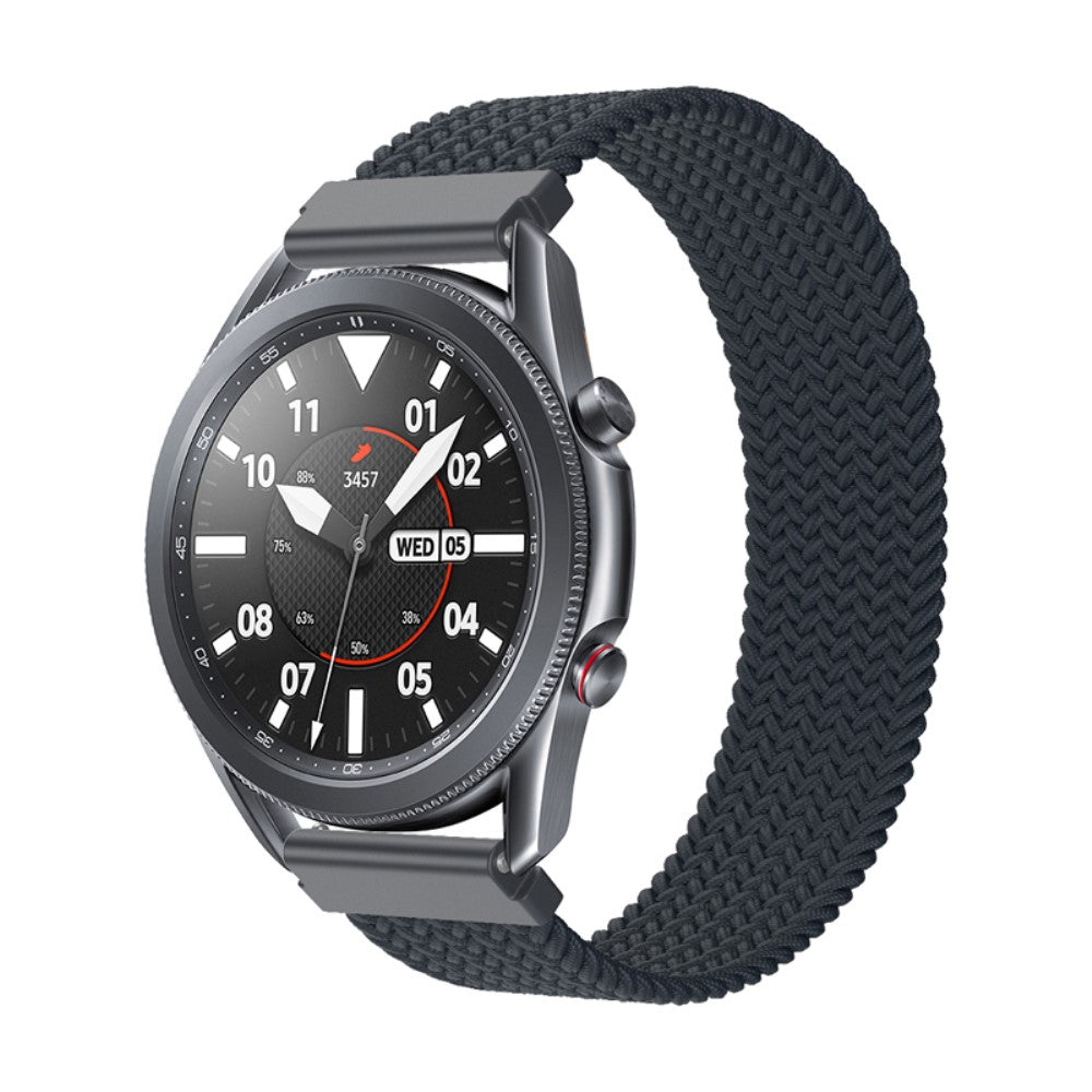 Helt vildt cool Samsung Galaxy Watch 3 (45mm) Stof Urrem - Sort#serie_2