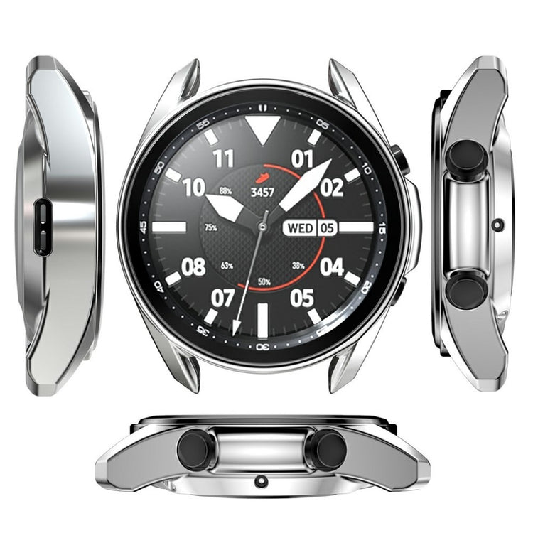 Samsung Galaxy Watch 3 (41mm) Holdbar Silikone Bumper  - Sølv#serie_10