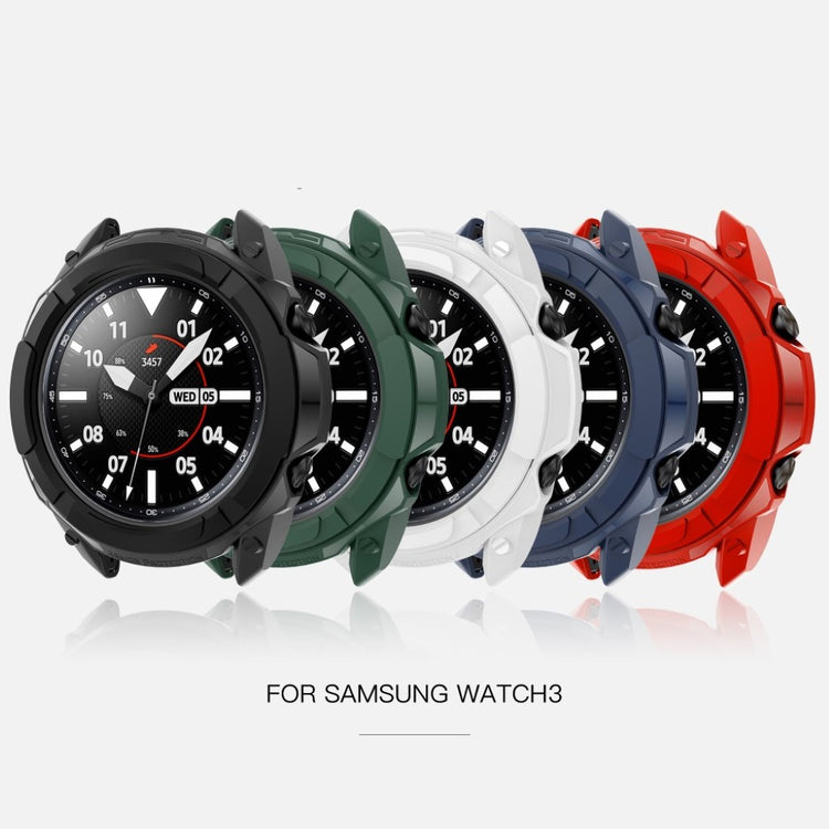 Samsung Galaxy Watch 3 (41mm) Beskyttende Silikone Bumper  - Hvid#serie_1