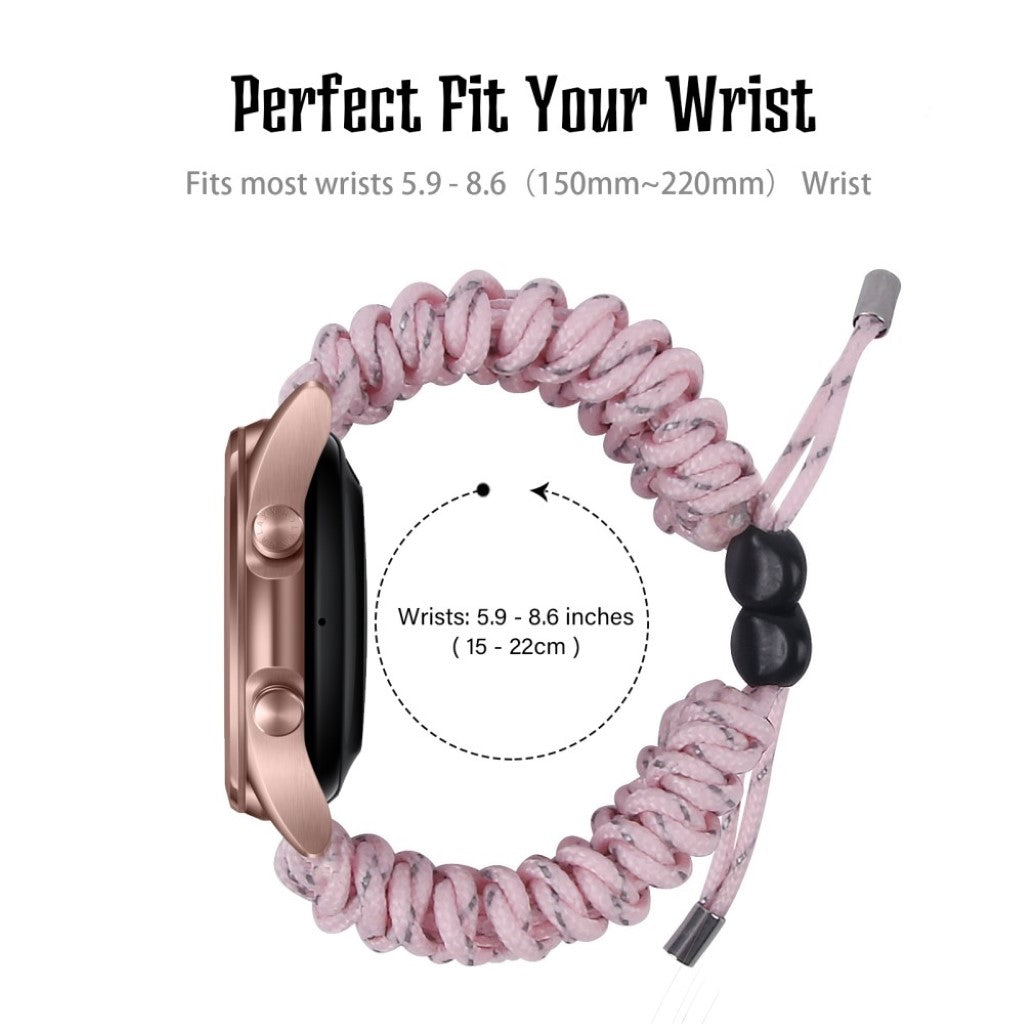 Rigtigt flot Samsung Galaxy Watch 3 (41mm) Nylon Rem - Pink#serie_4