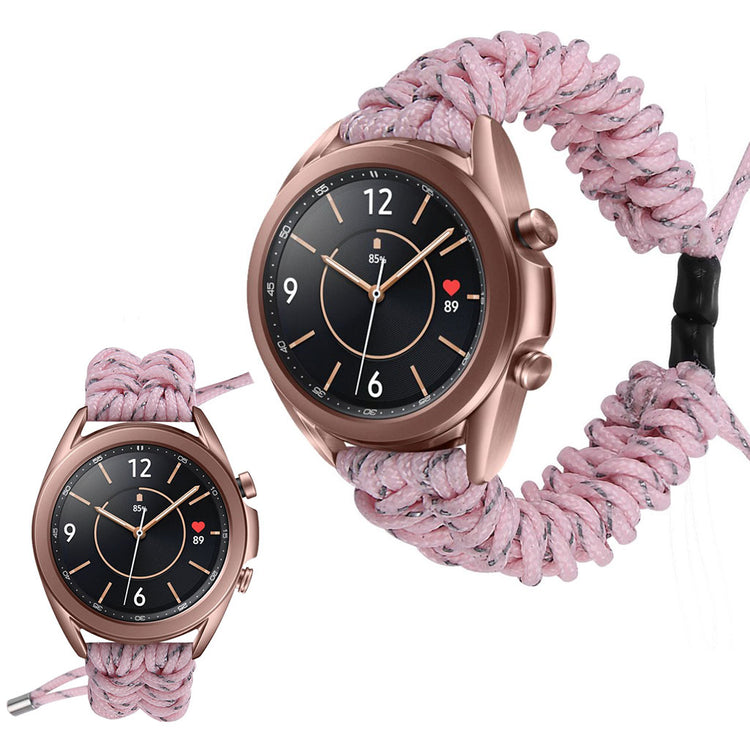 Rigtigt flot Samsung Galaxy Watch 3 (41mm) Nylon Rem - Pink#serie_4