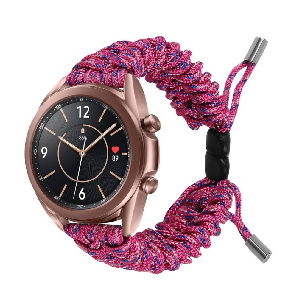 Rigtigt flot Samsung Galaxy Watch 3 (41mm) Nylon Rem - Pink#serie_7