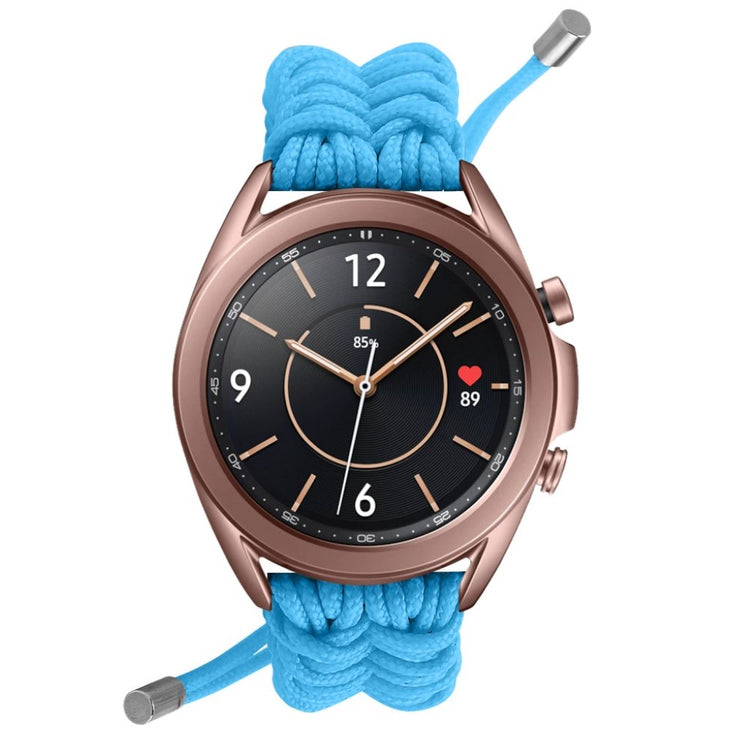 Rigtigt flot Samsung Galaxy Watch 3 (41mm) Nylon Rem - Blå#serie_8