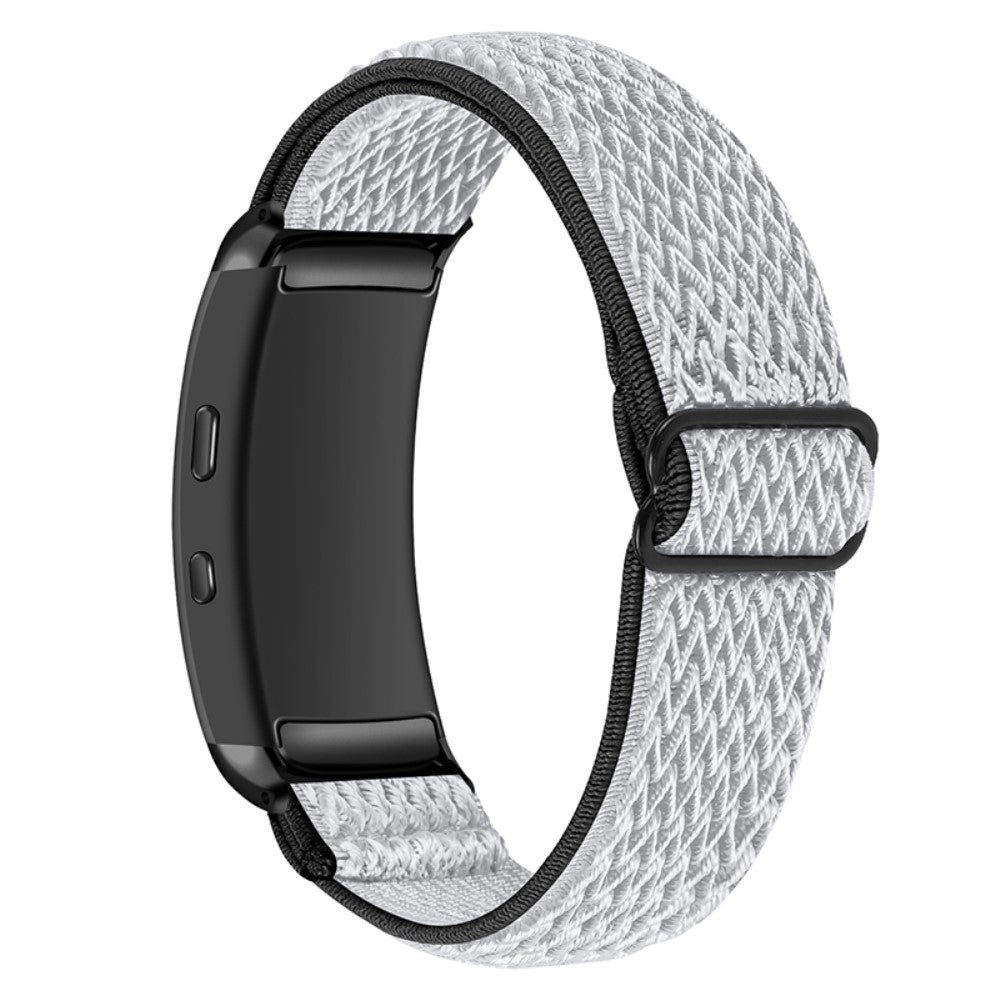 Vildt slidstærk Samsung Gear Fit2 Nylon Rem - Hvid#serie_4