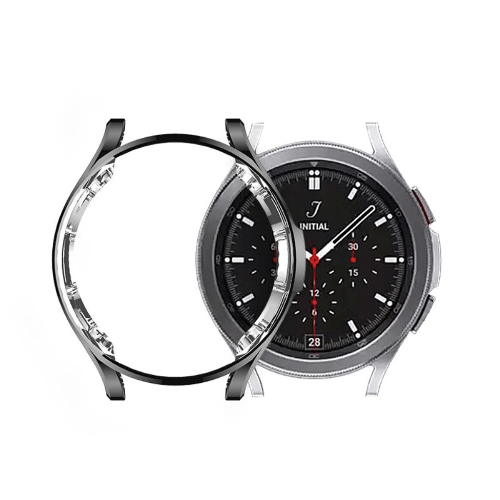 Samsung Galaxy Watch 4 (44mm) Gennemsigtig Silikone Bumper  - Gennemsigtig#serie_1