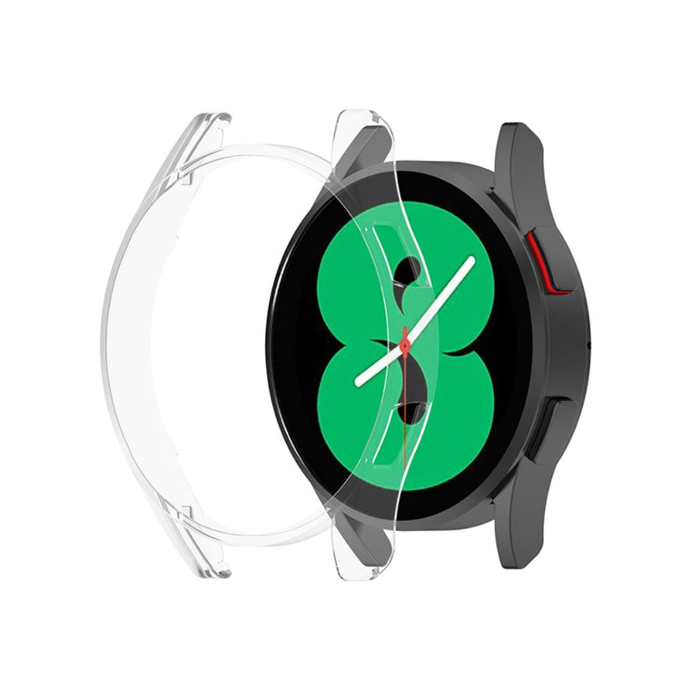 Samsung Galaxy Watch 4 (44mm) Gennemsigtig Plastik Bumper  - Hvid#serie_015