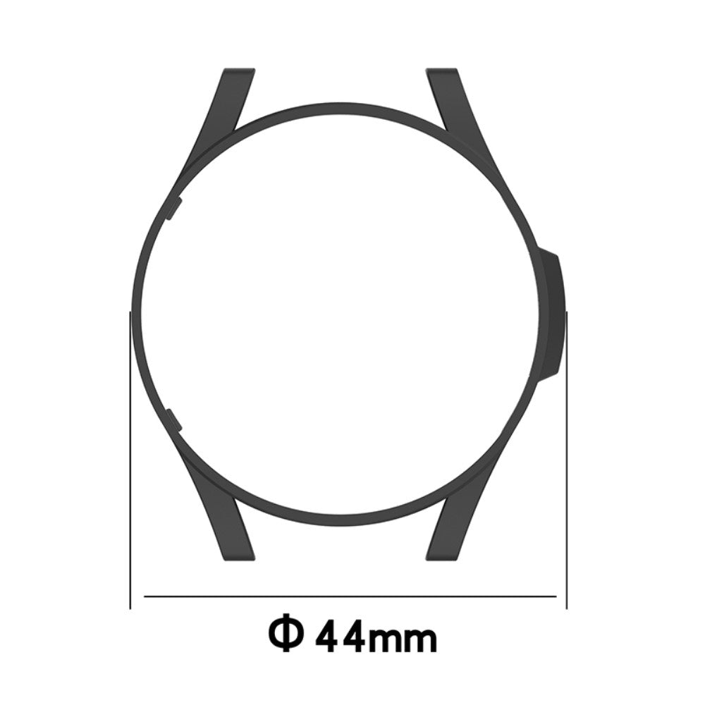 Samsung Galaxy Watch 4 (44mm) Beskyttende Plastik Bumper  - Sort#serie_3