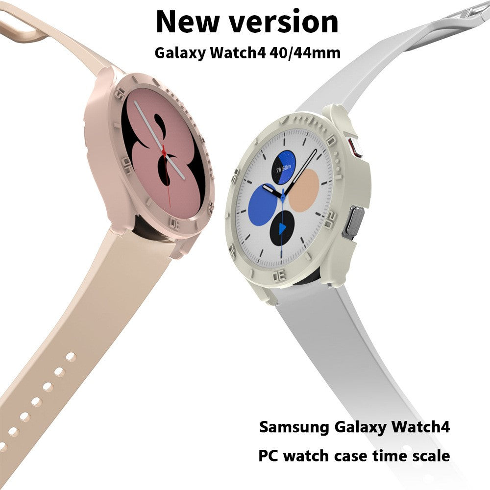 Samsung Galaxy Watch 5 (40mm) Gennemsigtig Plastik Bumper  - Grøn#serie_3