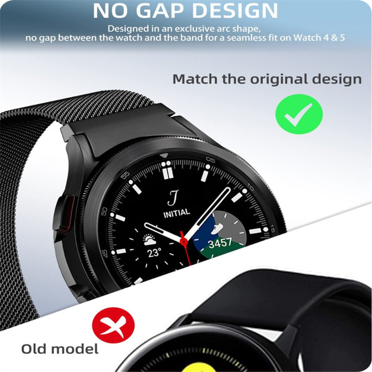 Samsung Galaxy Watch 5 (40mm) Metal Rem med Cover - Sort#serie_2