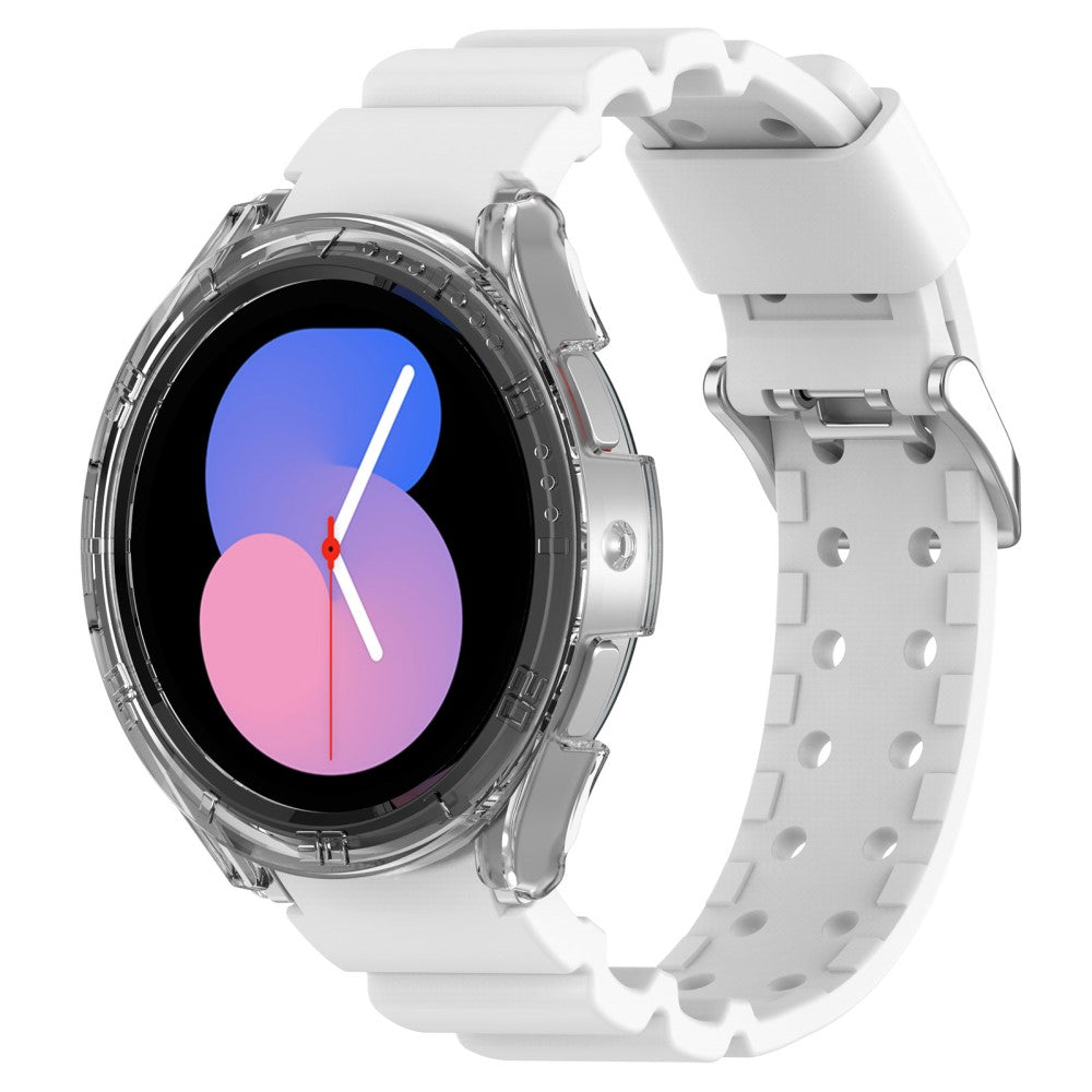  Samsung Galaxy Watch 5 (40mm) / Samsung Galaxy Watch 4 (40mm) Silikone Rem - Hvid#serie_2