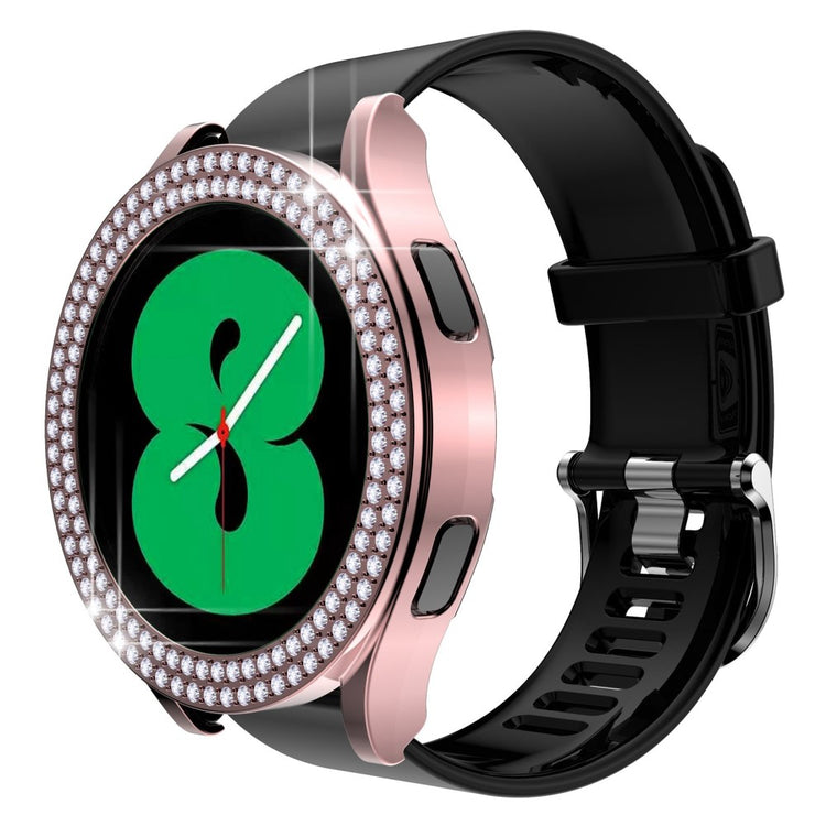 Samsung Galaxy Watch 5 (44mm)  Plastik og Rhinsten Bumper  - Pink#serie_1