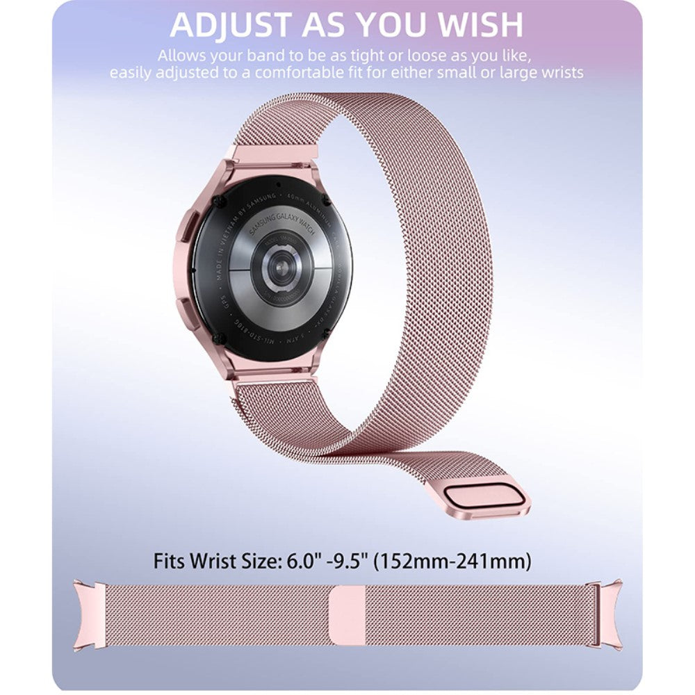 Meget elegant Universal Samsung Metal Rem - Pink#serie_1