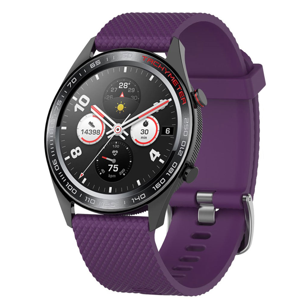 Super slidstærk Huawei Watch GT Silikone Rem - Lilla#serie_5