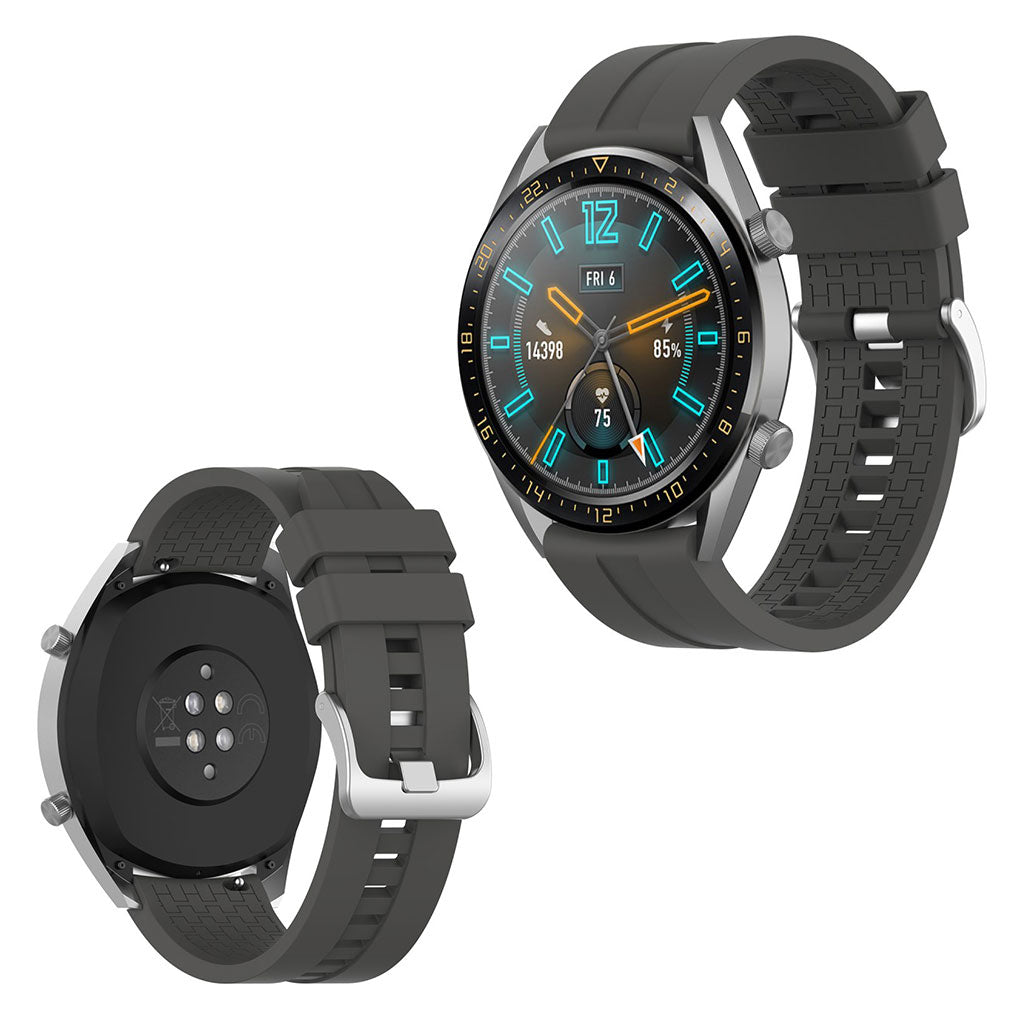 Mega godt Huawei Watch GT Silikone Rem - Sølv#serie_1