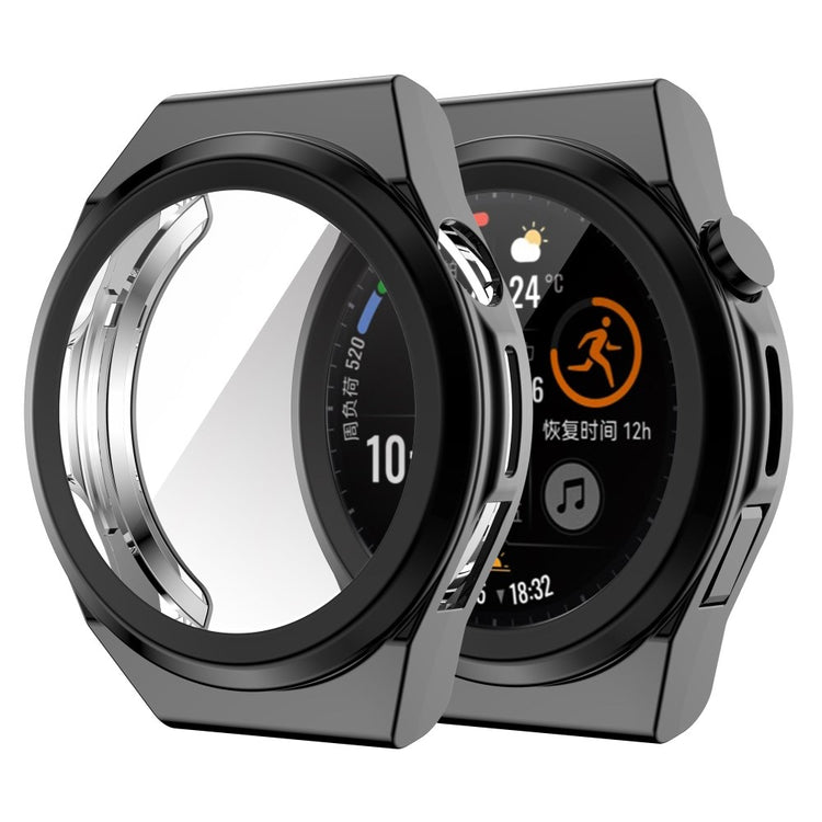 Super Godt Huawei Watch GT Runner Silikone Cover - Sort#serie_1