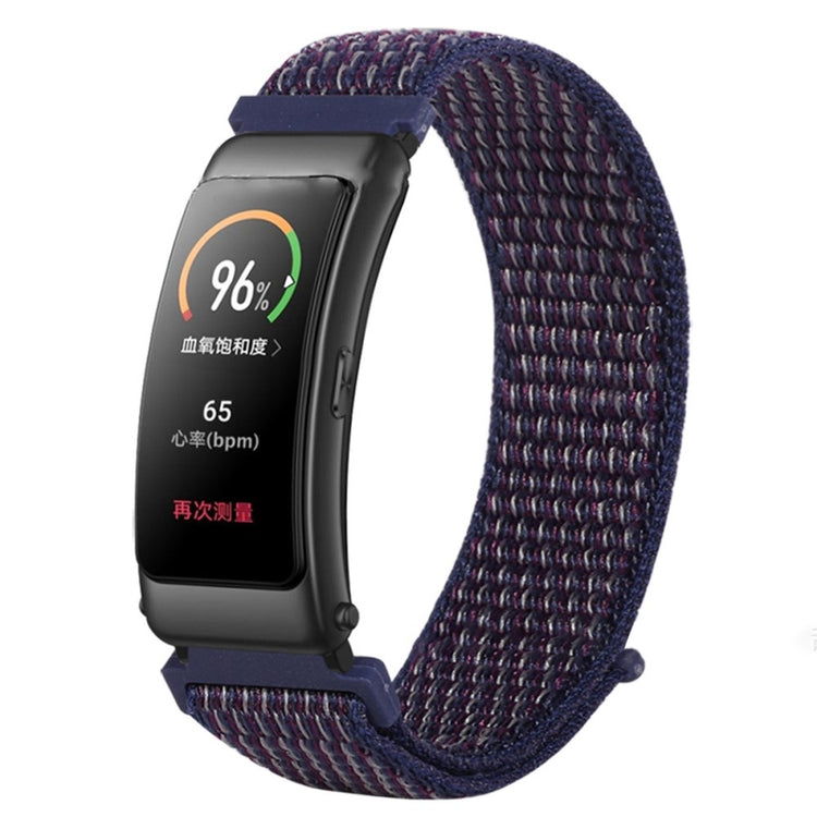 Mega fed Huawei Band 6 / Huawei Band 3 Nylon Rem - Blå#serie_1