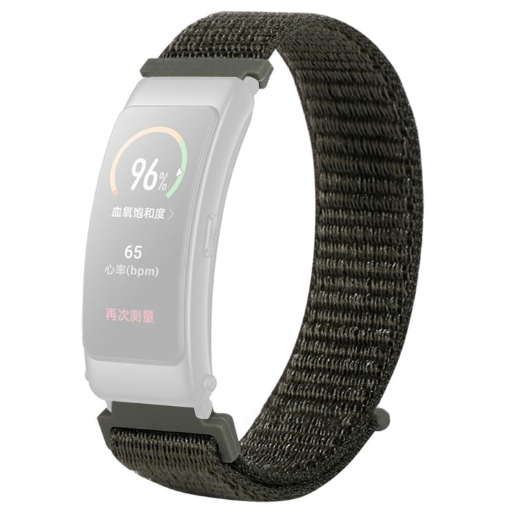 Mega fed Huawei Band 6 / Huawei Band 3 Nylon Rem - Grøn#serie_3