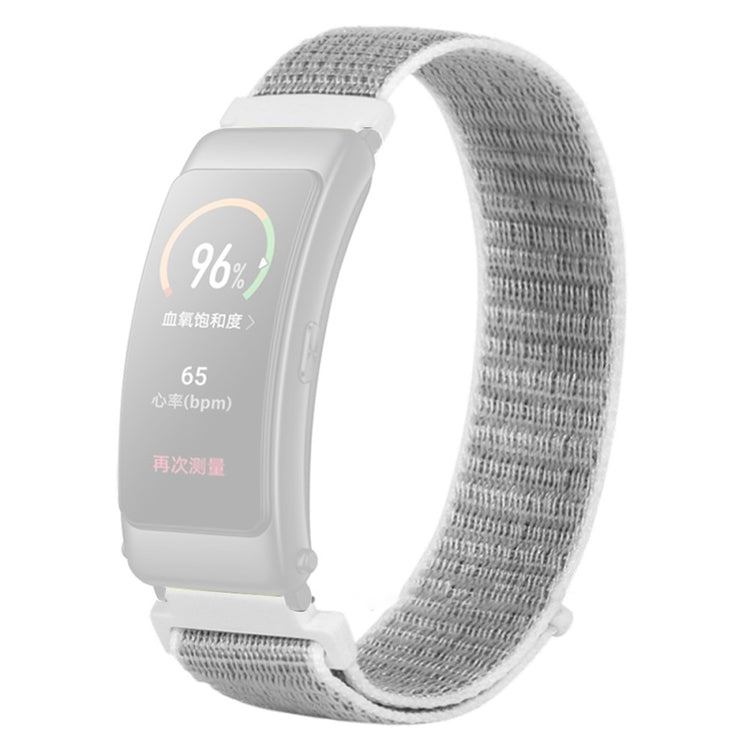 Mega fed Huawei Band 6 / Huawei Band 3 Nylon Rem - Hvid#serie_8