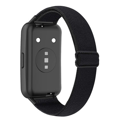 Mega skøn Huawei Band 7 Ægte læder Rem - Sort#serie_4