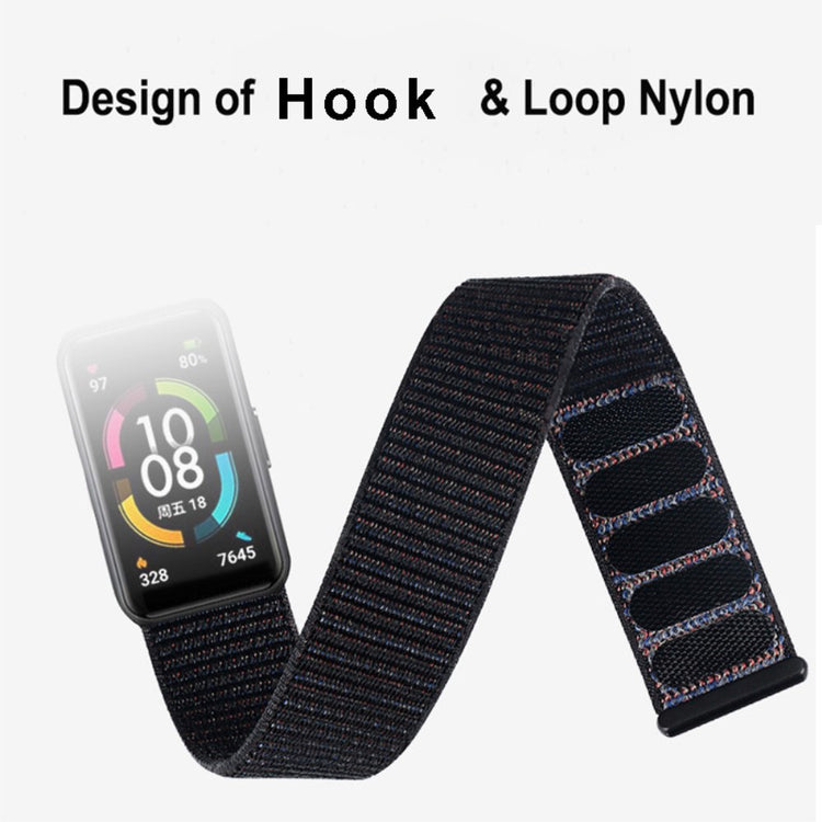 Vildt fint Huawei Band 7 Nylon Rem - Grøn#serie_14